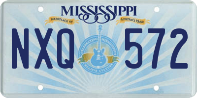 MS license plate NXQ572