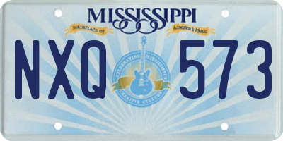 MS license plate NXQ573