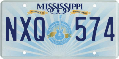 MS license plate NXQ574