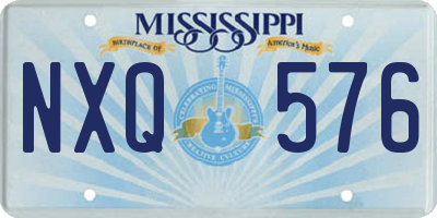MS license plate NXQ576