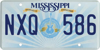 MS license plate NXQ586
