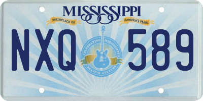 MS license plate NXQ589