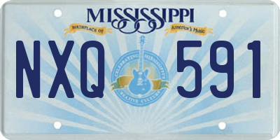 MS license plate NXQ591