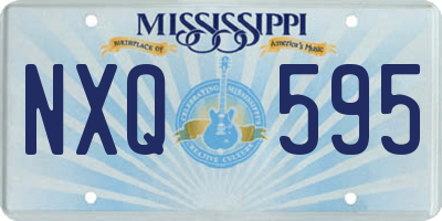 MS license plate NXQ595
