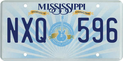 MS license plate NXQ596