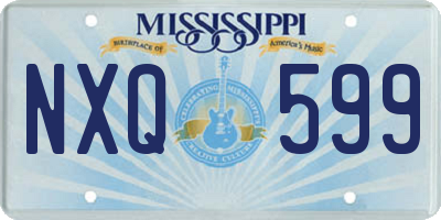 MS license plate NXQ599