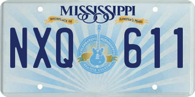 MS license plate NXQ611