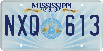 MS license plate NXQ613
