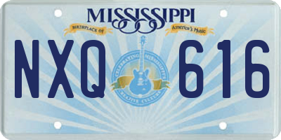 MS license plate NXQ616