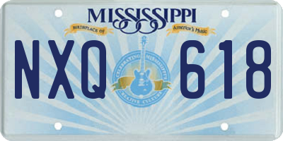MS license plate NXQ618