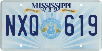 MS license plate NXQ619