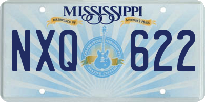 MS license plate NXQ622