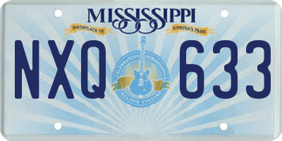 MS license plate NXQ633