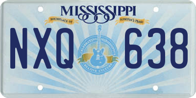 MS license plate NXQ638