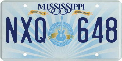 MS license plate NXQ648