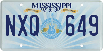 MS license plate NXQ649