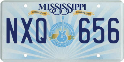 MS license plate NXQ656