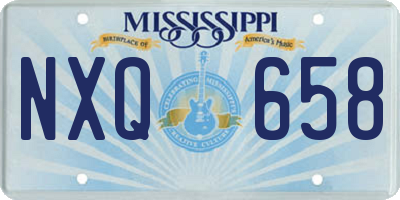 MS license plate NXQ658
