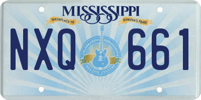 MS license plate NXQ661