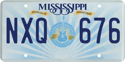 MS license plate NXQ676