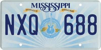 MS license plate NXQ688