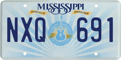 MS license plate NXQ691