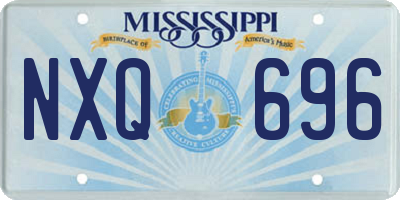 MS license plate NXQ696
