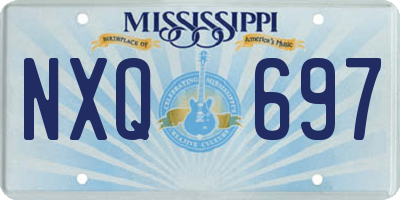 MS license plate NXQ697