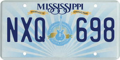 MS license plate NXQ698