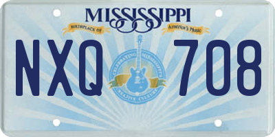 MS license plate NXQ708
