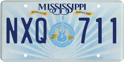 MS license plate NXQ711