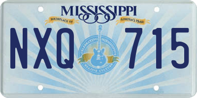 MS license plate NXQ715