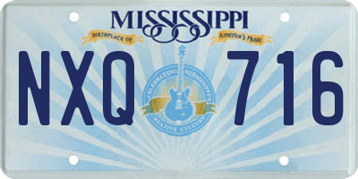 MS license plate NXQ716