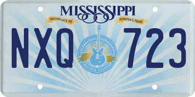MS license plate NXQ723