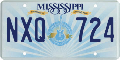 MS license plate NXQ724