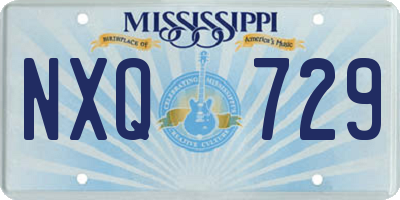 MS license plate NXQ729