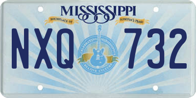 MS license plate NXQ732