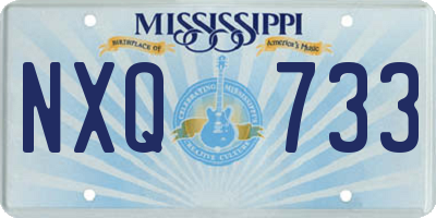 MS license plate NXQ733