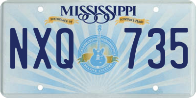 MS license plate NXQ735