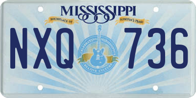 MS license plate NXQ736