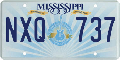 MS license plate NXQ737