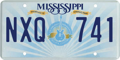 MS license plate NXQ741