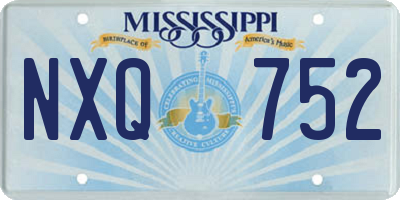 MS license plate NXQ752