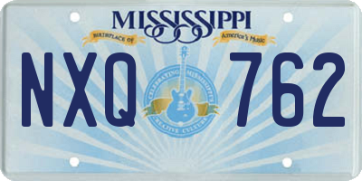 MS license plate NXQ762