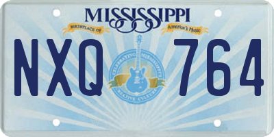 MS license plate NXQ764