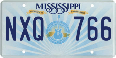 MS license plate NXQ766