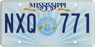 MS license plate NXQ771