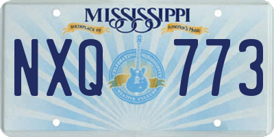 MS license plate NXQ773