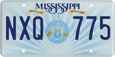 MS license plate NXQ775