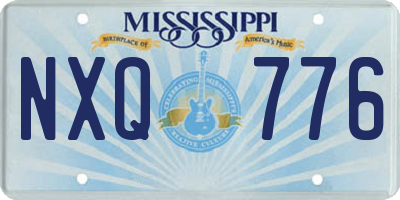 MS license plate NXQ776